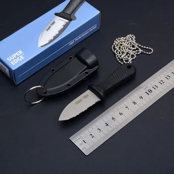Небольшой Размер Портативного уличного ножа Black EDC Tools Super Edge Черные походные охотничьи ножи