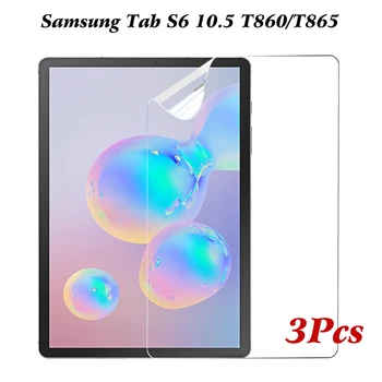 3 Упаковки Мягкой ПЭТ-пленки для Samsung galaxy tab S6 10.5 2019 SM-T860 SM-T865 T860 T865 Защитная пленка для планшета