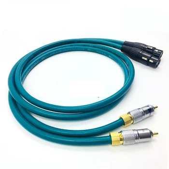 Бесплатная доставка 5N OCC-позолоченный кабель RCA для XLR AMP DVD Audio