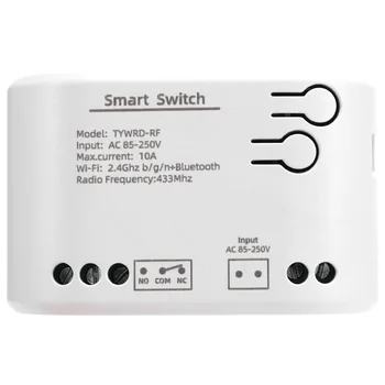 1CH RF Smart Switch AC85-250V WIFI Tuya Пульт Дистанционного Управления 433 Выключатель Света 10A Release Самоблокирующаяся Блокировка Медленно
