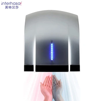 interhasa! Коммерческая ручная сушилка Электрическая Компактная сенсорная Автоматическая сушилка для рук Высокоскоростной воздушный стеклоочиститель 1800 Вт для ванной комнаты