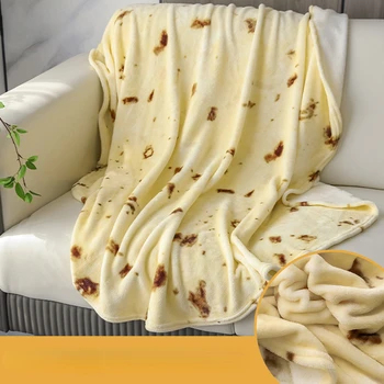 Блинное одеяло, Фланелевое одеяло, Утолщенное Одеяло с принтом, Зимнее покрывало, одеяло для кондиционера, Одеяло