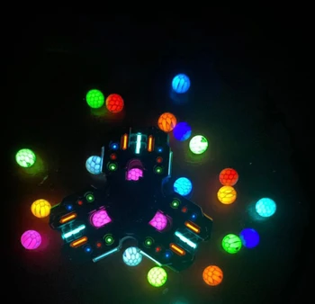 светящиеся Бусины с Гироскопом на Кончиках пальцев 8 мм EDC Бусины из Чешуи Дракона Светящиеся Аксессуары