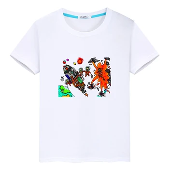 Футболки с принтом космической программы Kerball для мальчиков/Девочек, Детская летняя футболка из 100% хлопка Высокого качества, Мягкие футболки, удобные