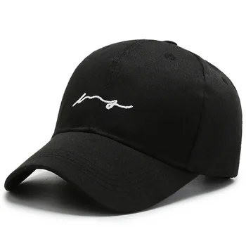 Дышащие бейсболки для мужчин с буквенной вышивкой, Солнцезащитная шляпа Унисекс, однотонная Простая Регулируемая кепка в стиле хип-хоп
