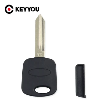 KEYYOU для Ford Focus Escape Mercury с чипом-транспондером, заготовка для ключей, чехол для дистанционного ключа автомобиля, брелок, необрезное лезвие FO38 1998-2005