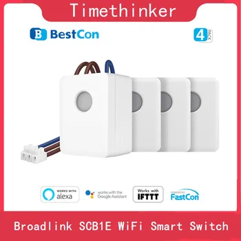 Broadlink SCB1E WiFi Smart Switch Прерыватель Питания Дисплей DIY Таймер ПРИЛОЖЕНИЕ Пульт Дистанционного Управления Розетка Автоматизации Для Alexa Google Home