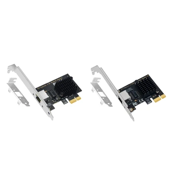 Сетевой адаптер HXBE PCIE-RJ45 10/100/2500 Мбит/с Gigabit Ethernet с поддержкой низкопрофильных кронштейнов для Windows