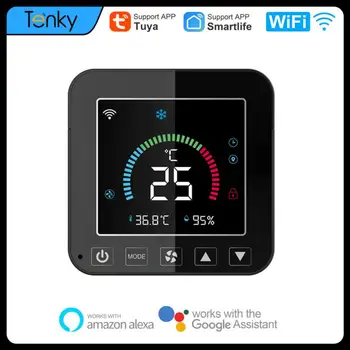 Tuya WIFI Контроллер Кондиционера и Умный Датчик температуры и влажности Smart Home Automation Работает с Alexa Google Home