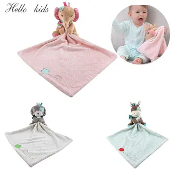 Мягкое хлопковое мини-одеяло для новорожденных спящих кукол, Модная детская игрушка для сна, Успокаивающее полотенце, Нагрудник