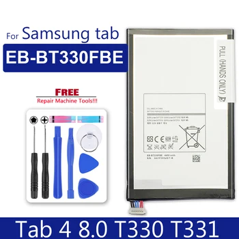 Аккумулятор для планшета EB-BT330FBU EB-BT330FBE Для Samsung GALAXY Tab4 SM-T330 T331 Оригинальные Сменные Батареи 4450 мАч