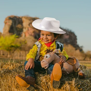 Милая и стильная ковбойская шляпа для малышей, для вечеринок в стиле Вестерн и костюмов на Хэллоуин -идеально подходит для мальчиков и девочек в возрасте