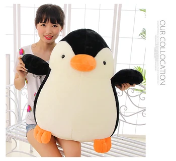 мягкая игрушка, большая 70 см плюшевая игрушка-кукла с мультяшным пингвином, подушка, подарок на День Святого Валентина, Рождественский подарок 0519