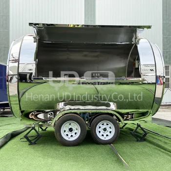 Трейлер уличной еды Персонализированное изготовление на заказ Airstream Food Truck Передвижные барные прицепы Тележка для еды с DOT/CE
