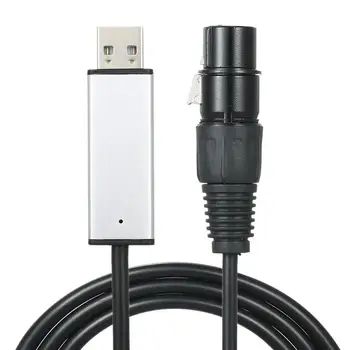 Кабель-адаптер интерфейса USB к DMX DMX512 Кабель контроллера освещения сцены