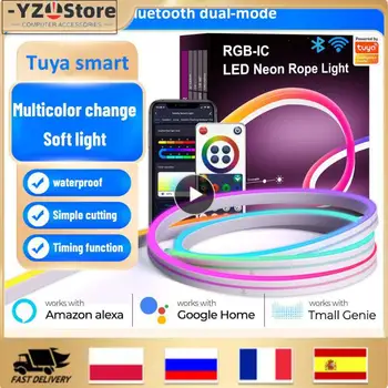 Силиконовая форма подсветки телевизора, сделай сам, Wifi Smart Smart Life Tuya Strip, приложение для управления световой панелью, Приложение для дистанционного управления, Светодиодная музыка