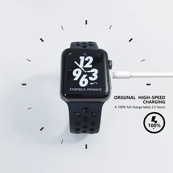 Кабель для зарядного устройства iWatch Быстрая совместимость с Apple Watch Series SE 7 6 5 4 3 2 1 (3,3 фута/1 М)