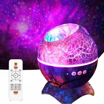 Проекторная лампа Star Galaxy, светодиодные ночные светильники в виде яйца Дракона, дистанционный Bluetooth-динамик, украшение детской комнаты, световые подарки для дискотеки