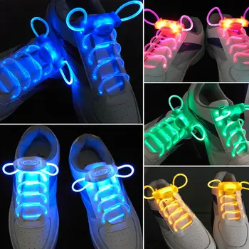 Светодиодные шнурки для спортивной обуви, вспышка, светящийся ремешок, шнурки для обуви, дискотека, вечеринка, клуб, 4 цвета, 2018, хит продаж