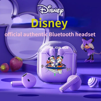 Disney 2023 Новая беспроводная Bluetooth-гарнитура, бинауральные вкладыши, красивый мультяшный Водонепроницаемый подарок для детей и девочек