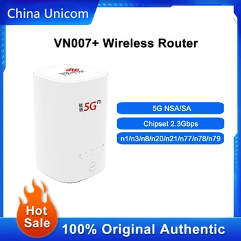 Китайский Беспроводной маршрутизатор Unicom VN007 + 5G CPE с Sim-картой, расширитель сети Wi-Fi, Усилитель NSA/SA NR n1/n3/n8/n20/n21/n77/n78/n79