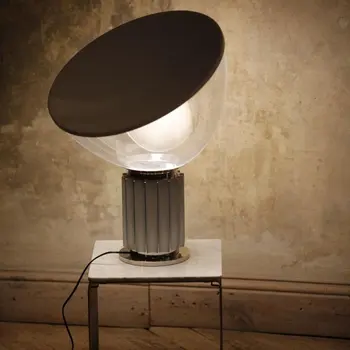 Nordic Glass Radar Shade Светодиодная Настольная Лампа Украшение Спутниковая лампа Роскошный Светильник для Спальни Прикроватное Освещение Настольная лампа Гибкая