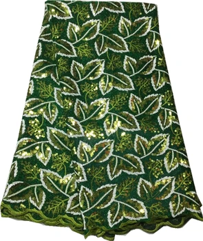 Африканская тюлевая кружевная ткань для женского платья, нигерийские кружевные ткани