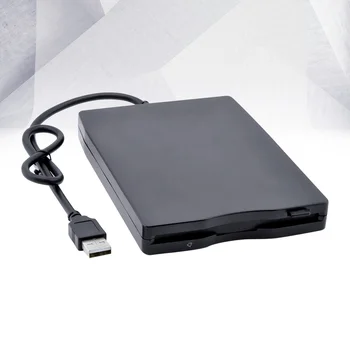 Внешний дисковод для ноутбука Портативный USB 20 дискет с высокой скоростью передачи данных, драйвер для Windows Window Win7 (черный)