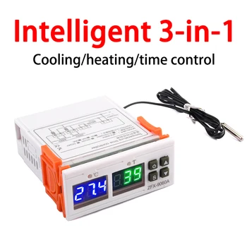 Двойной цифровой регулятор температуры 12 В 24 В 220 В Терморегулятор, Термостат, Нагреватель, охладитель, двойной зонд для Ферментера, инкубатора