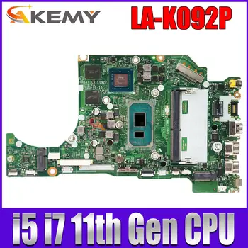 LA-K092P материнская плата для ноутбука Acer A515-56 материнская плата с процессором I5-1135G7/i7-1165G7 оперативной памятью 4 ГБ + графический процессор 100% тестовая работа