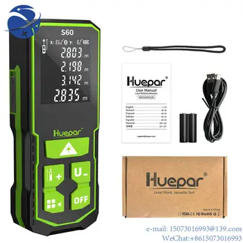 Huepar S60 Лазерный Дальномер 60 М Электронная Рулетка ЖК-Цифровой Дальномер Trena Metro Измерительная Лента Линейка Тестовый Инструмент