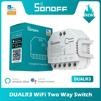 SONOFF DUAL R3 2 Банды Двойной Релейный Модуль DIY MINI Smart Switch Измерение мощности Управление Умным Домом через eWeLink Alexa Google Home