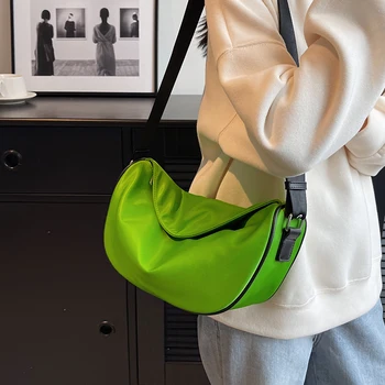 Водонепроницаемый нейлоновый карман на предплечье, повседневная женская сумка через плечо, сумка для покупок подмышками, сумка для мобильного телефона, женская сумочка на молнии
