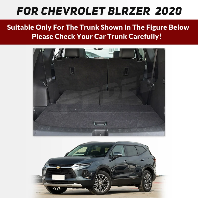 Автоматический коврик для багажника с полным покрытием для Chevrolet BLRZER 7-Seat 2020, Накладка для автомобильного багажника, Аксессуары для защиты интерьера Грузового лайнера 1