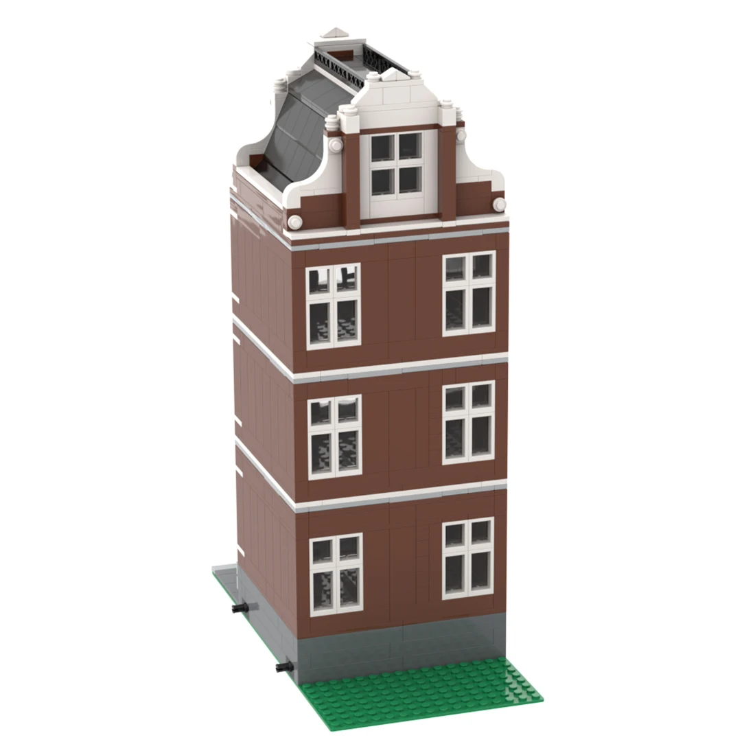 Авторизованный MOC-46108 935 шт. + Натуральное Модульное здание - Amsterdam Canal House Nr 1 Набор Строительных Блоков с Мелкими Частицами, Модель 1