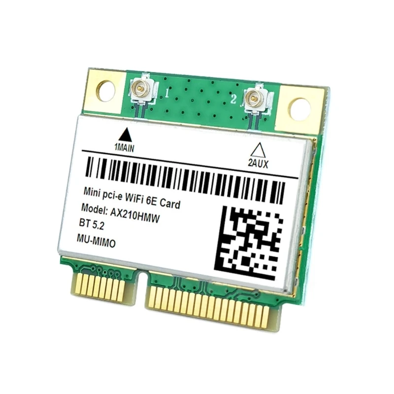 Адаптер Wi-Fi 5374M 6E mini PCI-E BT5.2 с трехдиапазонной беспроводной картой AX210HMW 1