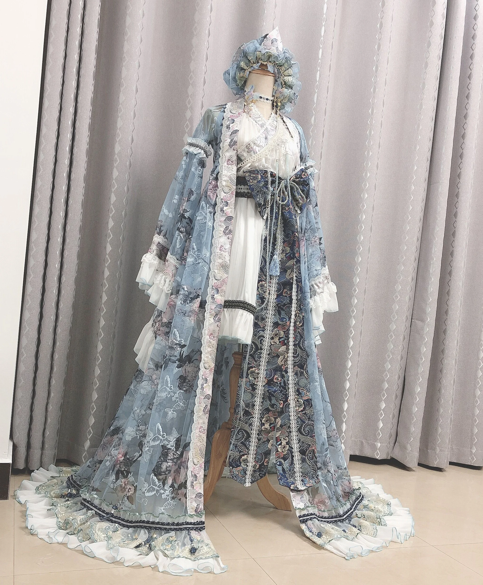 Аниме Touhou Project Saigyouji Ююко Платье в стиле Лолиты, Великолепный повседневный наряд, костюм для Косплея, Женский костюм на Хэллоуин, Бесплатная доставка, Новинка 2020. 1