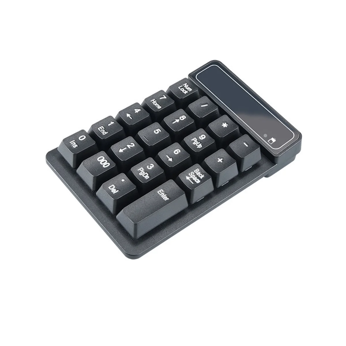 Беспроводная клавиатура 2,4 ГГц, цифровая клавиатура Mini USB, 19 клавиш, цифровая клавиатура, приемник Numpad для бухгалтерского портативного ПК (A) 1