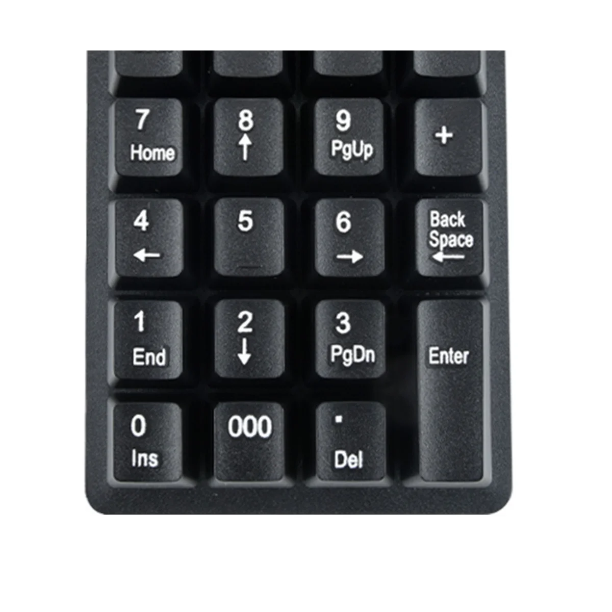 Беспроводная клавиатура 2,4 ГГц, цифровая клавиатура Mini USB, 19 клавиш, цифровая клавиатура, приемник Numpad для бухгалтерского портативного ПК (A) 3