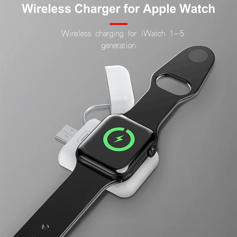 Беспроводное зарядное устройство для Apple Watch серии 4 3 2 1 I Портативная быстрая беспроводная зарядная док-станция Магнитное зарядное устройство для часов 2