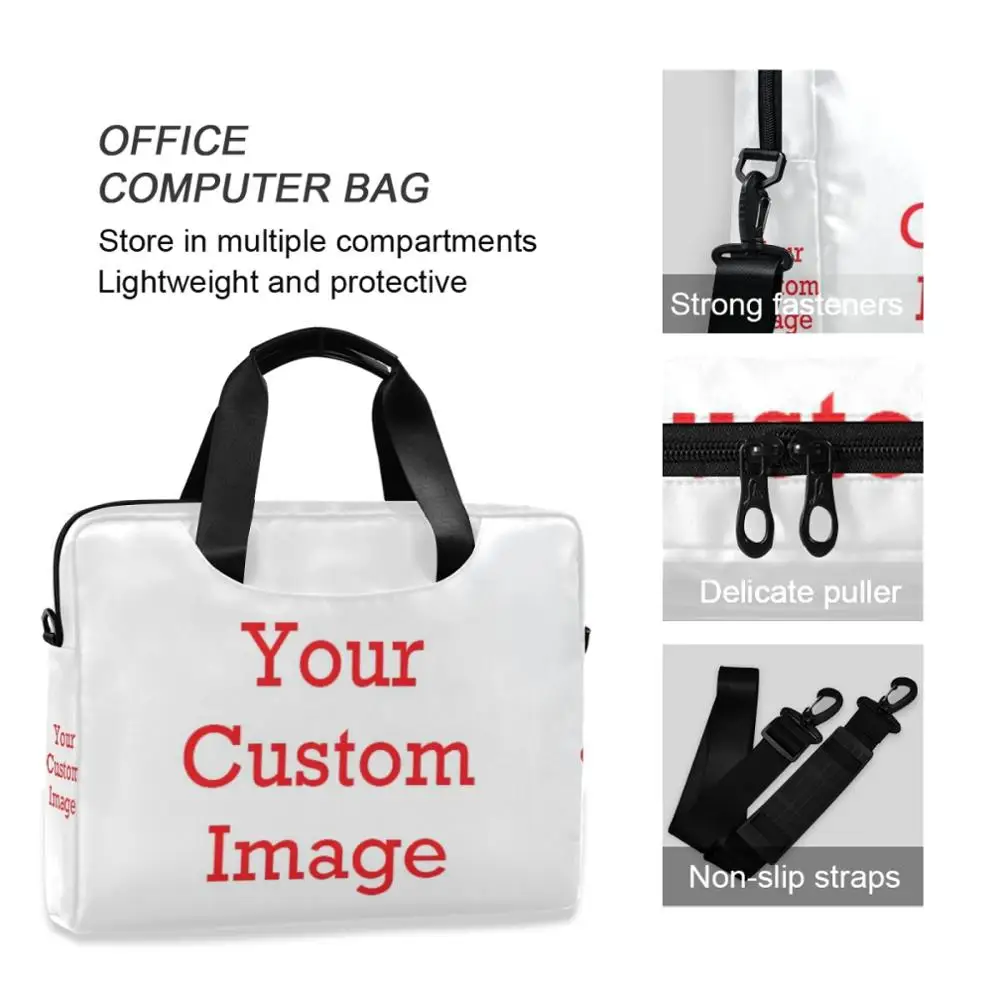 Бизнес-портфель с индивидуальным рисунком, Мужская Женская сумка, сумка для ноутбука, сумки через плечо, мужские дорожные сумки 2