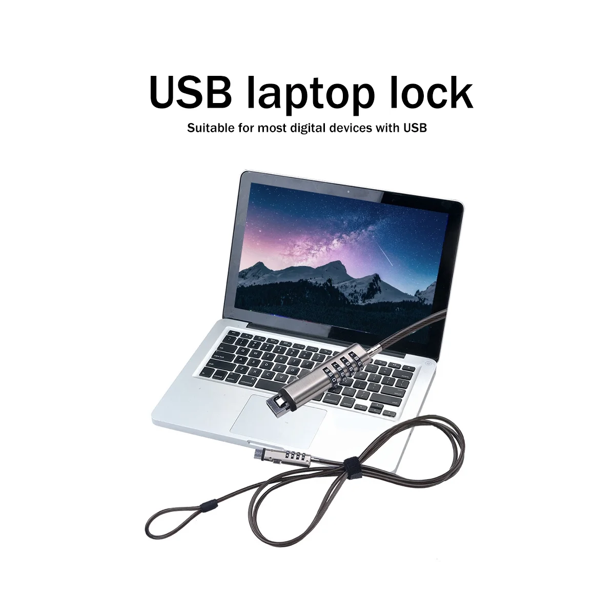 Блокировка паролем USB Блокировка компьютера Защита паролем Противоугонный замок Универсальный ноутбук Блокировка паролем 0
