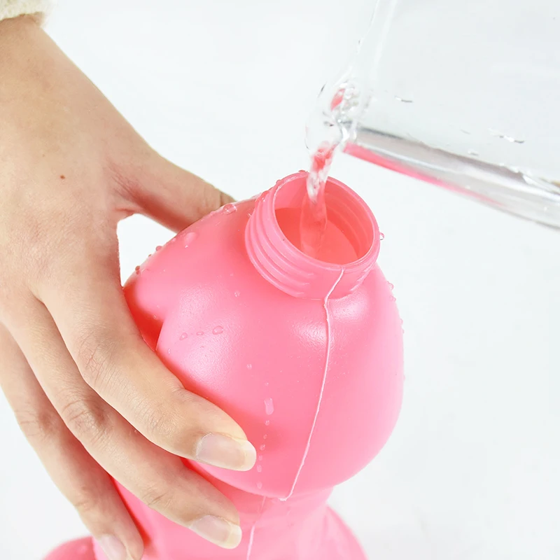 Большая бутылка для воды для пениса, Ярко-розовый Забавный Карнавальный реквизит, бутылка в форме мужских половых органов, Реквизит для девичника, принадлежности для ночного бара 3