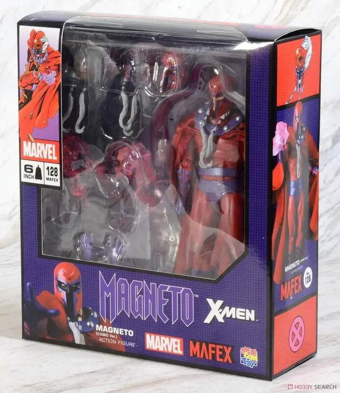 В наличии Mafex №179 Magneto, оригинальная версия комикса. Фигурка Коллекционная игрушка в подарок для детей, модель куклы 5