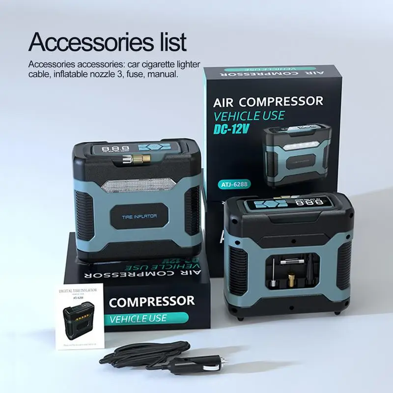 Воздушный Компрессор, Шиномонтаж, Воздушный компрессор 12V, Автомобильный Воздушный компрессор, Автомобильный воздушный компрессор, насос 4
