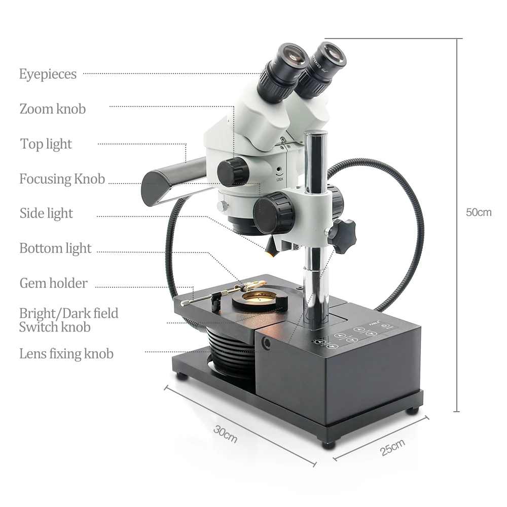 Высококачественная оптическая линза, машина для оценки ювелирных изделий, лабораторный цифровой многофункциональный микроскоп для драгоценных камней 2