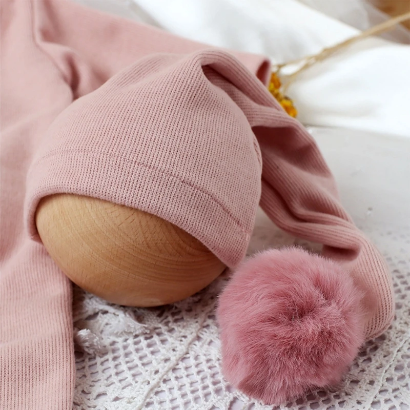 Детская Трикотажная одежда, шапка с длинным хвостом, штаны с реквизитом для фотосъемки новорожденных 4