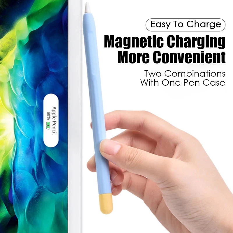 Для Apple Pencil 1/2, мягкий силиконовый чехол для планшета, сенсорный стилус, Защитный чехол для iPad, аксессуары для карандашей 2