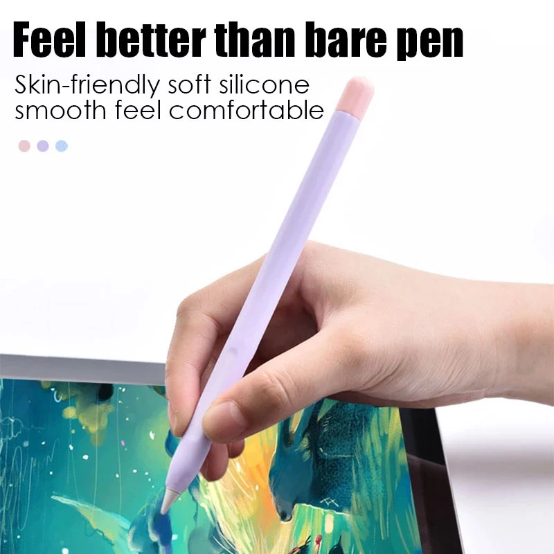 Для Apple Pencil 1/2, мягкий силиконовый чехол для планшета, сенсорный стилус, Защитный чехол для iPad, аксессуары для карандашей 3