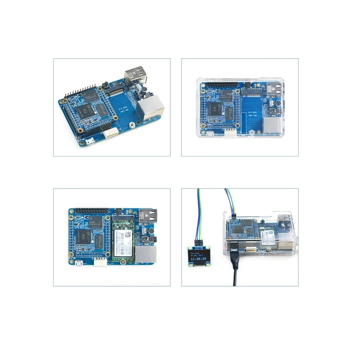 Для платы NanoPi NEO Core + контактный разъем +-USB кабель 512 МБ + 8G Allwinger H3 Core Core IoT Development Board 1